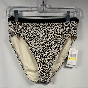 Michael Kors Leopard Print Bikini Bottom M